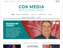 Tablet Screenshot of coxmedia.com.au